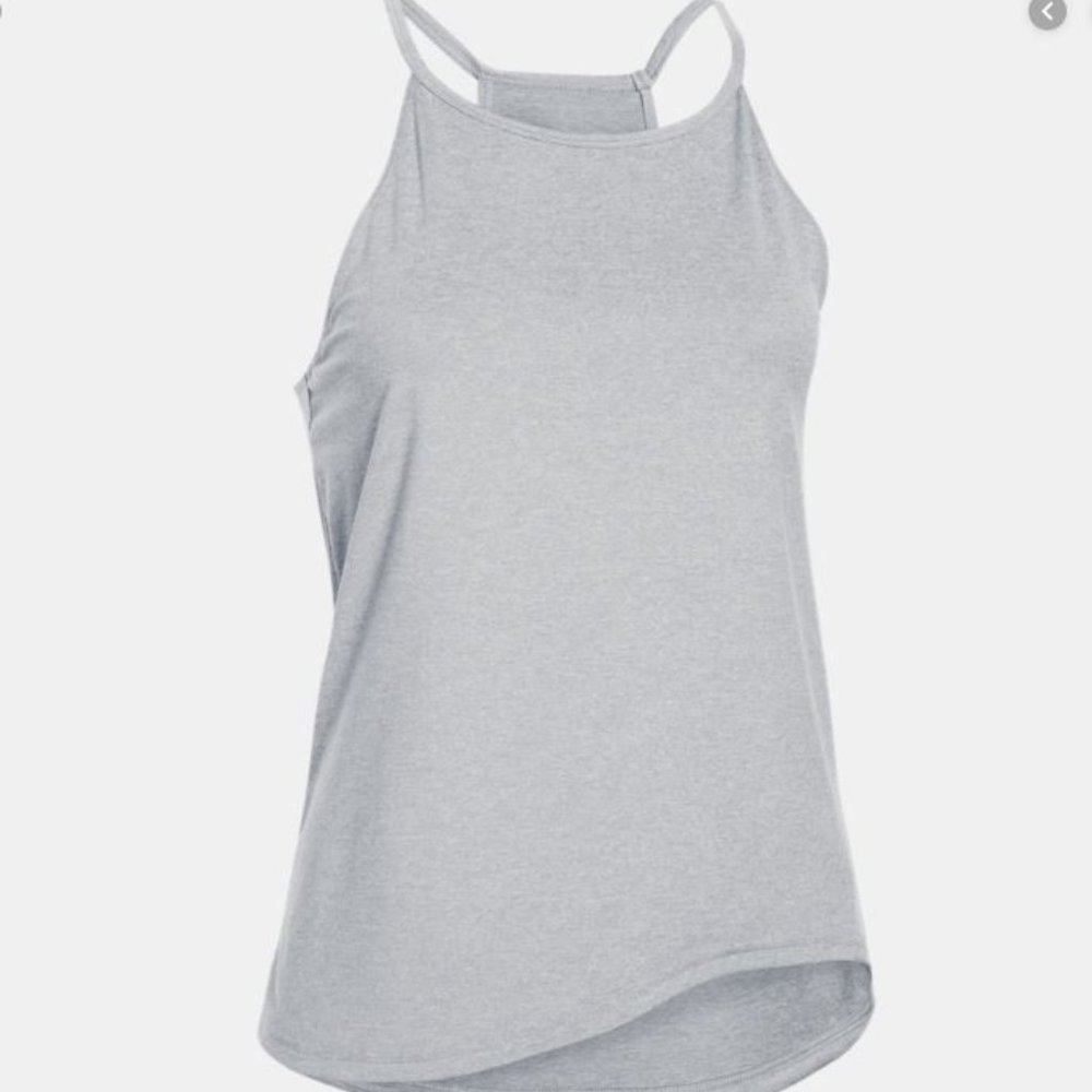 🍄3/$20 SzM Under Armour Light Grey Racerback Tank Top